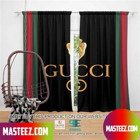 gucci curtains fake|Gucci window curtains.